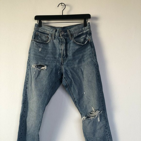 LEVI'S 501 Skinny Jeans Can't Touch This Blue 26 - Picture 8 of 10